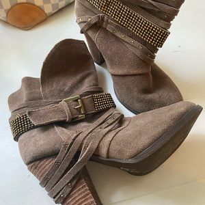 Brown booties